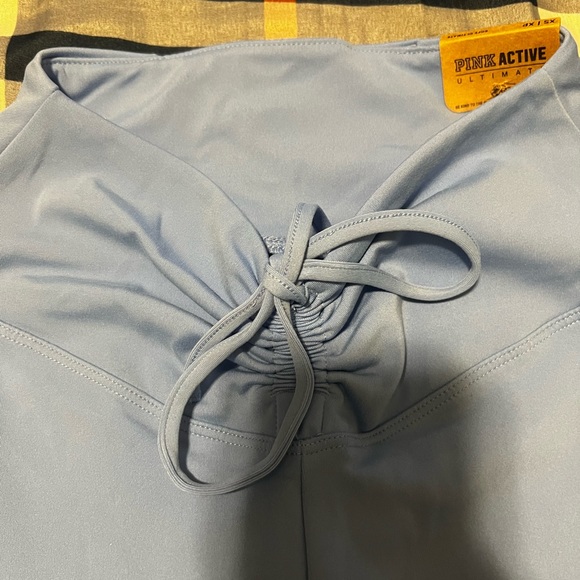 Pink High Waist Ruched Leggings - Picture 2 of 6